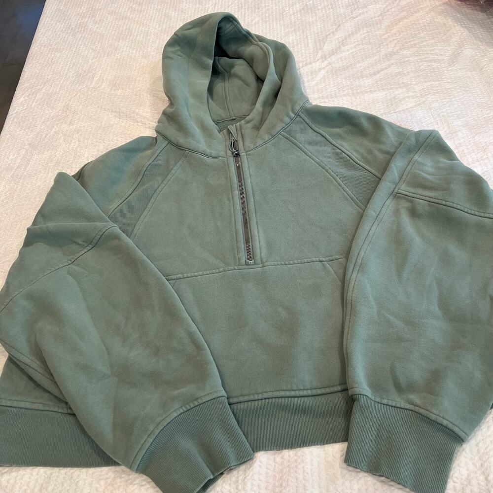 Lululemon Scuba Oversized Half-Zip Hoodie XL-XXL tidewater teal